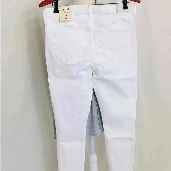 *NWT* ASOS River Island White Amelie Mid Rise Jeans size 16 - Picture 7 of 9